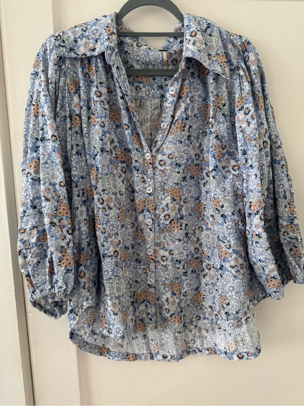 Free People Floral Blouse
